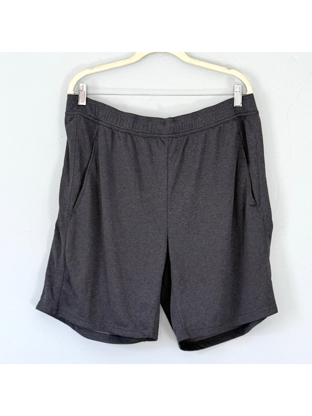 All in Motion Track Shorts Mens S XL Gray Workout Basketball Drawstring Sport